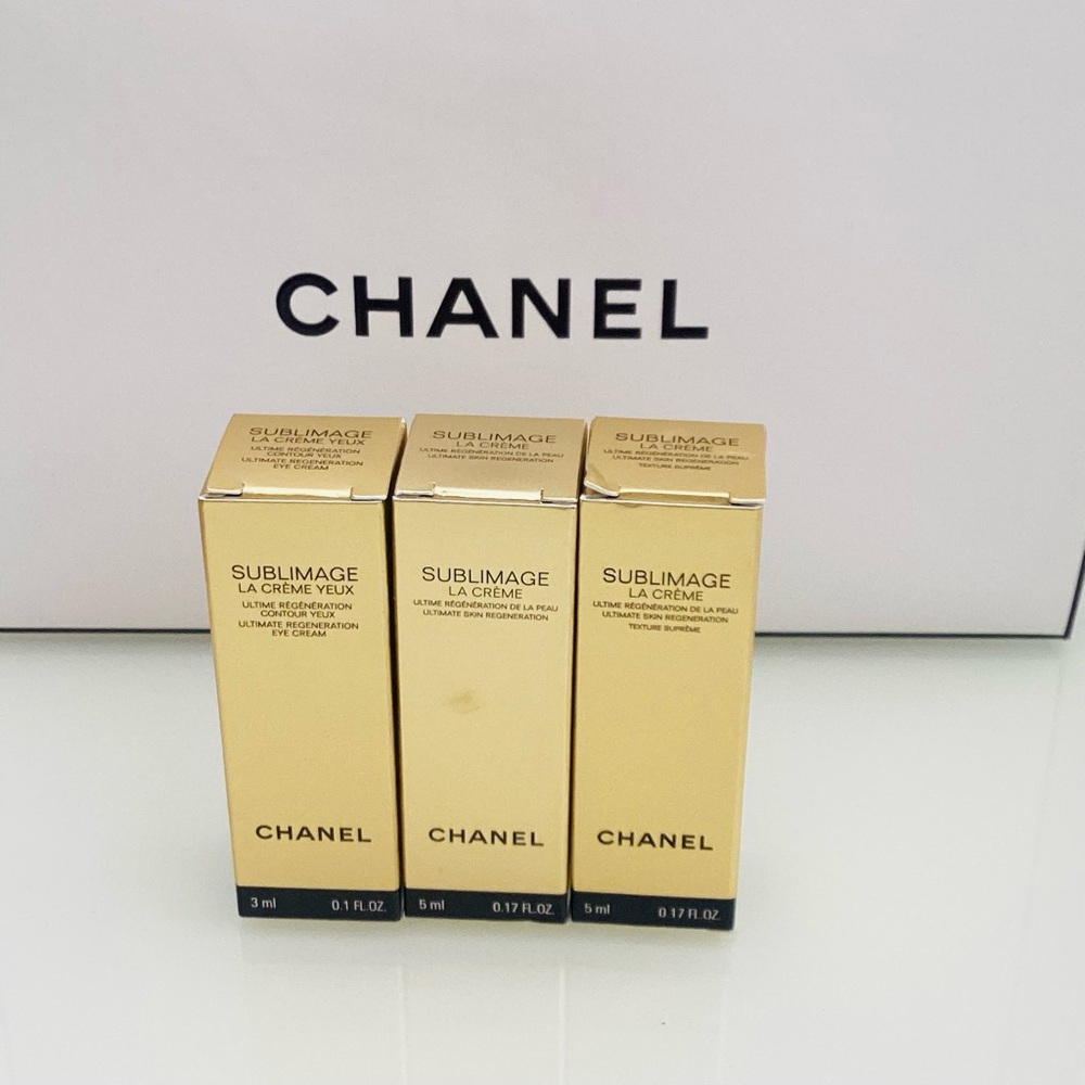 Chanel Sublimage La Crème Trio in Gold Packaging